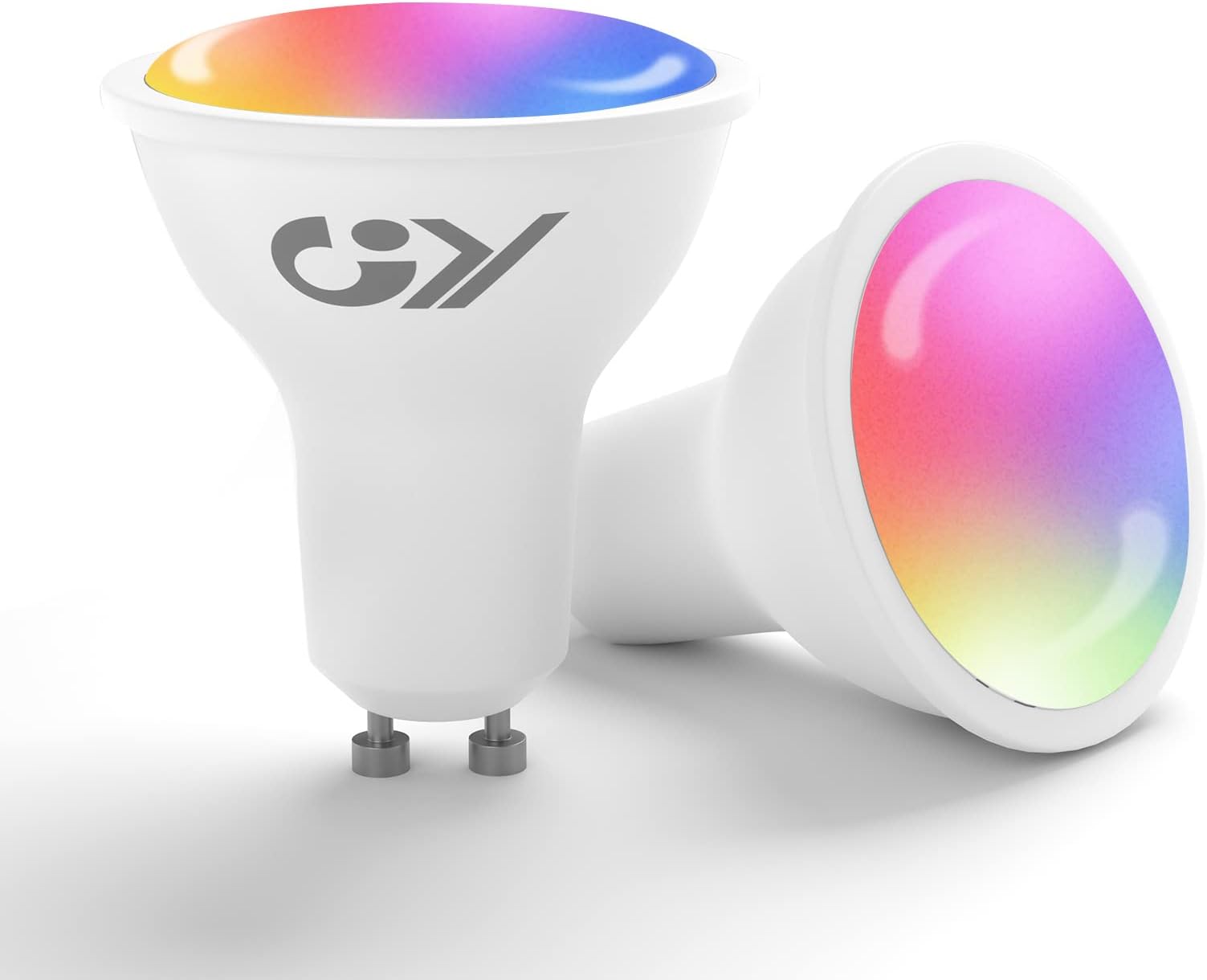 Lot De 4 Ampoules LED Intelligentes GU10 4.7W (équivalent 50W) - Compatible Alexa Et Google - RGB Et Blanc Réglable