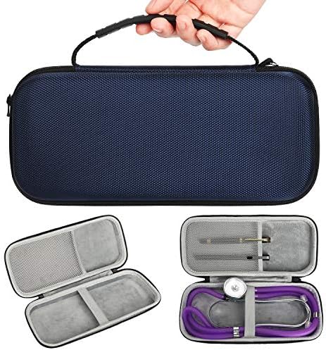 Stethoscope Case, Fits 3M Littman Hard Protective Carrying Case with Two-Way Handle, Mesh Pocket Included