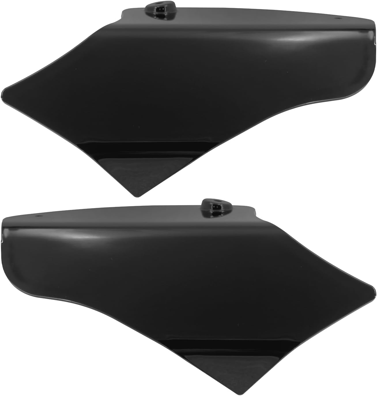 HDBUBALUS Motorcycle Air Heat Deflector Reflective Saddle Shields Fit for Softail 2000-2017