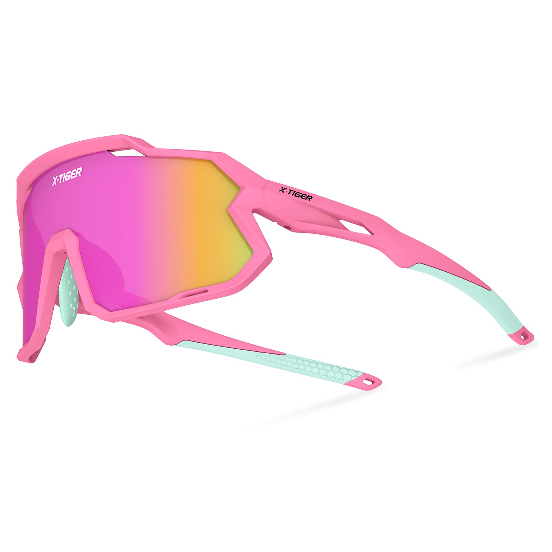 X-TIGER Fahrradbrille Kinder Polarisierte Sportbrille UV400 für Jungen Mädchen Alter von 6-14 Jahre Outdoorsport Sonnenbrille