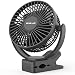 OPOLAR 2019 New 5000mAh Rechargeable Battery Operated Clip On Fan, Upgrade Quieter & Stronger Wind, 10W Fast Charge, Strong Clamp Personal Portable Fan for Stroller, Golf Cart, Office Desk, Treadmill