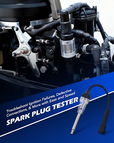 Image of Orion Motor Tech Engine Compression Tester Kit, 11 pc Cylinder Compression Tester Kit with Spark Plug Tester, Engine Cylinder Pressure Gauge for Gas Petrol Engines