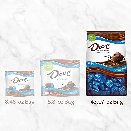 Dove Promises Milk Chocolate Candy Individually Wrapped Bulk Pack (43.07 Oz, 150 Piece) Bag #TOP4