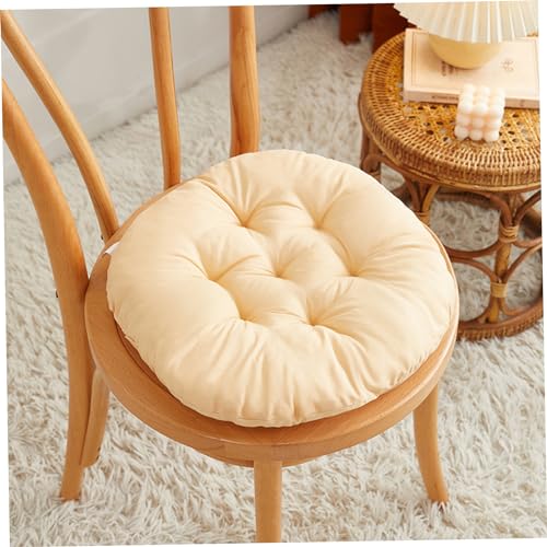 Coussin de sol rond épais de style chameau, set de 4 assises douces et élastiques de qualité - 5