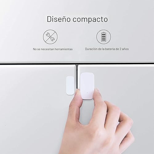 Miniatura 3 de Aqara Zigbee Sensor de puerta y ventana, paquete de 3, mini sensor de contacto inalámbrico, automatización del hogar, requiere Aqara Hub, conexión