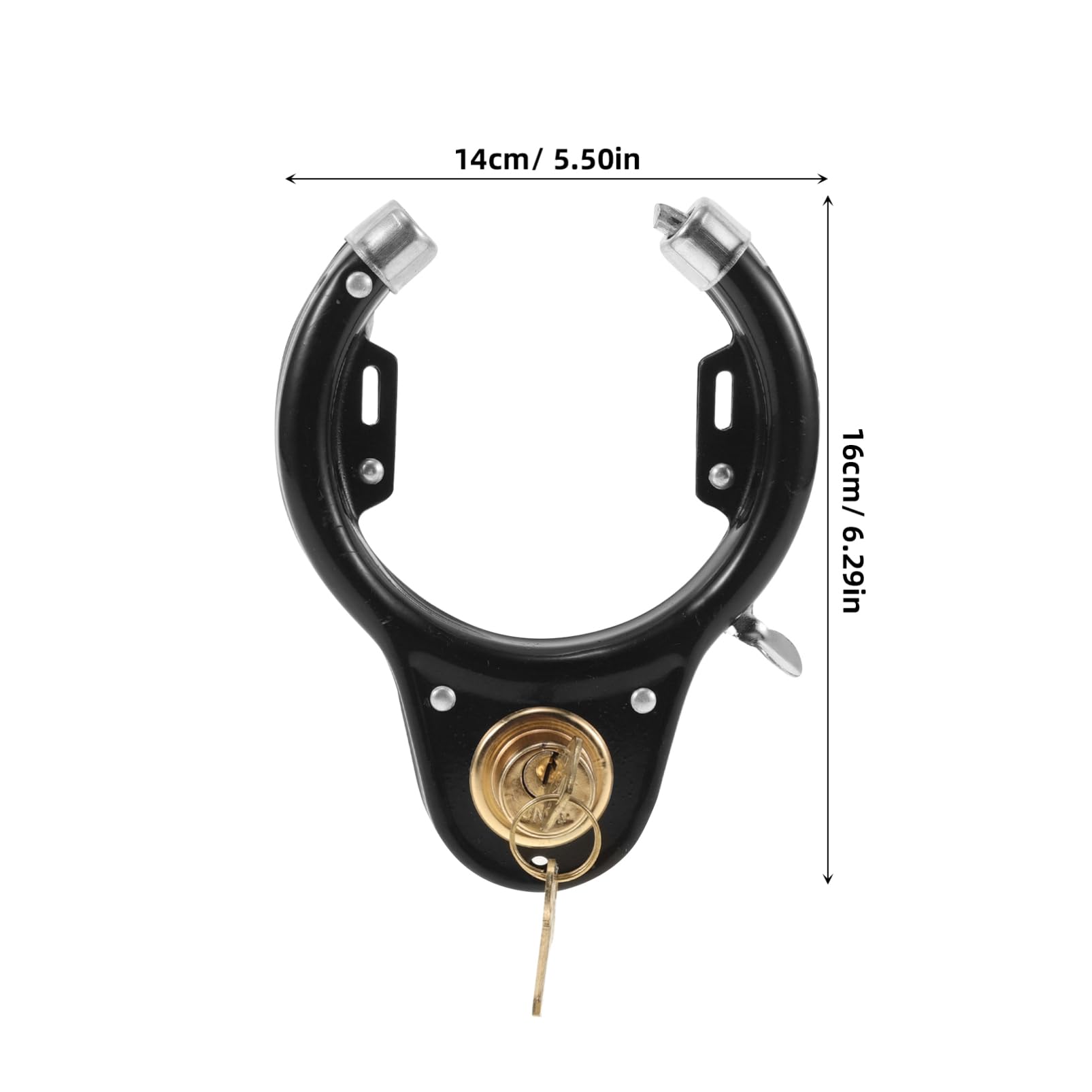 Happyyami Lucchetto per Bici in Lega di Zinco e Acciaio Resistente all Usura Adatto Mountain Bike Biciclette Standard e Scooter Facil Usare Fissare Telai o Manubri