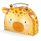  Trötsch Koffer mit Formdeckel Giraffe: Pappkoffer Reisekoffer Kinder Spielkoffer