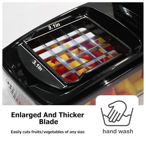 Vegetable Chopper, Food Choppers, Onion Chopper, Veggie Choppers, Onion Dicer, Potato Dicer Cuber with Container, Onion Dicer & Vegetable Dicer (Black) - Image 3
