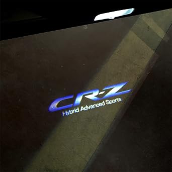 Car Courtesy LED Courtesy Lamp, Courtesy Light Logo Projection Ghost Compatible with Honda Spirior/Ninth Generation Accord/Odyssey/CR-Z/Elysion, Set of 2 CRZ