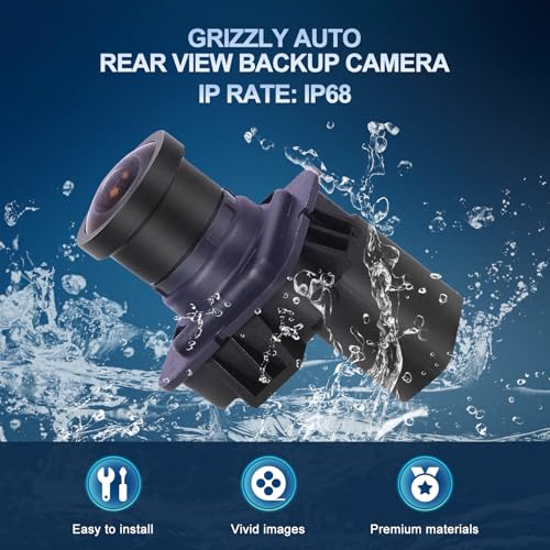 Image of Rear View Backup Camera Replacement for Ford F250 F350 F450 F550 Super Duty 2015 2016 6.2L 6.7L V8 Parking Assist Camera Replace FC3Z-19G490-B FC3Z-19G490-A