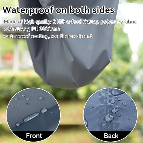 HIKEMAN Outdoor Waterproof Multi-Purpose Camping Tent Tarp Ground Covering Groundsheet Mat Tent & Awning Carpet Multiple Size For Camping Hiking Picnic(PU3000mm,140 * 210cm) - Image 2
