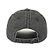 VANCIC Low Profile Washed Brushed Twill Cotton Adjustable Baseball Cap Dad Hat for Men Women (Dark Grey)