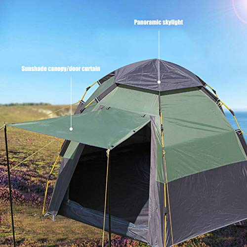 Tente pop-up camping familiale imperméable 3-4 personnes