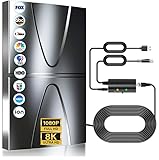 1800 Miles Range Indoor/Outdoor Antenna for Smart TV and All Old TV's,360° Reception Digital TV Antenna for Local Channels
