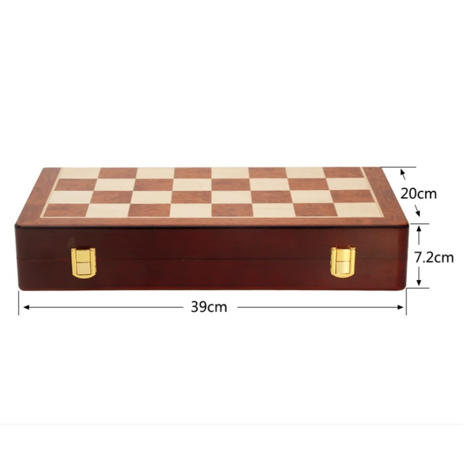 Grand Jeu d'échecs Pliant 2 en 1 Imitation Acrylique échecs