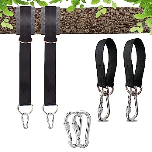 Oneroomone Correa Hamaca, Cuerda Hamaca, Soporte Hamaca, Hamaca Correas Árbol, Fuerte Soporte De Carga, Adecuado para Adultos y Niños, Columpio De Jardín