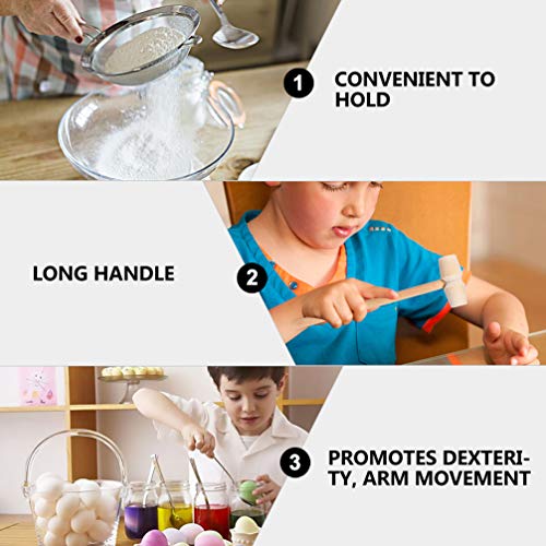 NUOBESTY Mini krab hamers,Houten kreeft Mallet,Multifunctionele krab hamer,Educatief speelgoed voor kinderen 20st - Image 6