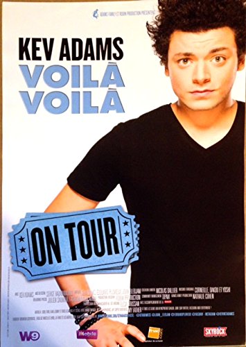 Poster Kev Adams spectacle Voilà Voilà, grande affiche 40x60 cm