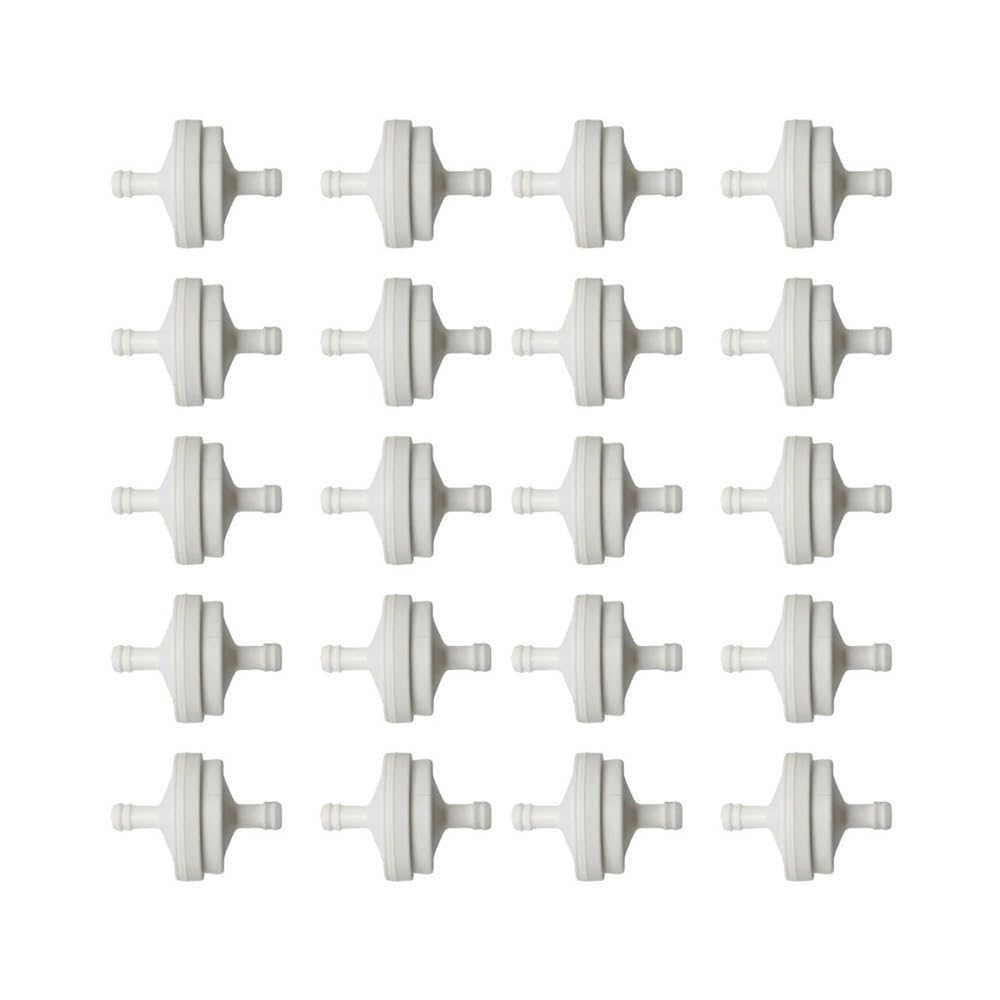 20 Piezas Filtro de Combustible de Gas en línea ID de 1/4 Pulgadas Apto for 394358s 56679 394358