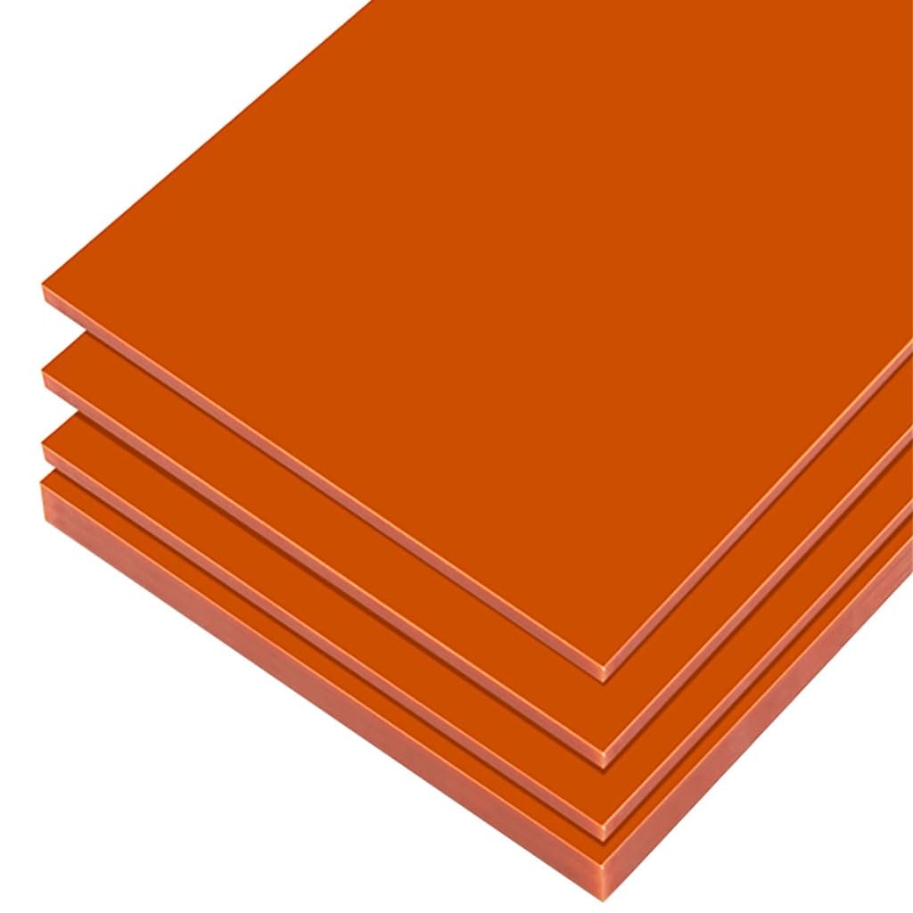 1pcs 1-20mm Thick Bakelite Plate，Orange Insulation Phenolic Resin Board, Antistatic and High Temperature Resistanc Bakelite Sheets(100x150x20mm)