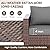 VONZOY Patio Furniture Set,5 Piece Wide Armrest Outdoor Furniture Chair with 4" Thickened Cushion,Wicker Patio Conversation Sets with Waterproof Covers for Backyard, Porch(Grey)