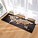 Produktbild Morbuy Fußabtreter 40x60/40cmx120 Innenbereich Weltkarte Flur Teppich Wohnzimmer Fussabstreifer rutschfest und Waschbar Praktische (40 * 120cm, Sinn für Zeit)