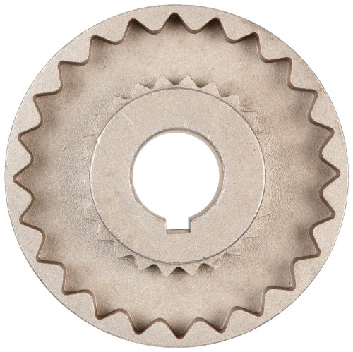 Martin 7S Quadraflex Coupling Flange, Sintered Steel, Metric, 38 mm Bore A, 38 mm Bore B, 117.475 mm OD, 46.831 mm Length