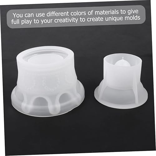 Miniatura 2 de COHEALI Caja de almacenamiento de corona de silicona para niños, molde de resina para niños, moldes de silicona para resina, molde de resina DIY,
