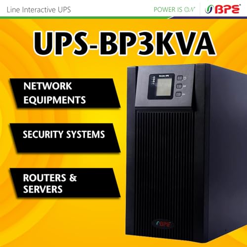 Image of BPE UPS MF1103B8 3 kVA Power Backup & Protection | 8 Batteries (7 Ah Each) | Advanced LCD Display | Automatic Voltage Regulation (AVR) | Overload & Short Circuit Protection