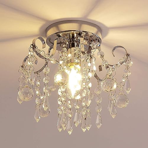 Plafonnier en cristal moderne petit lustre de plafond pour ambiance de chambre
