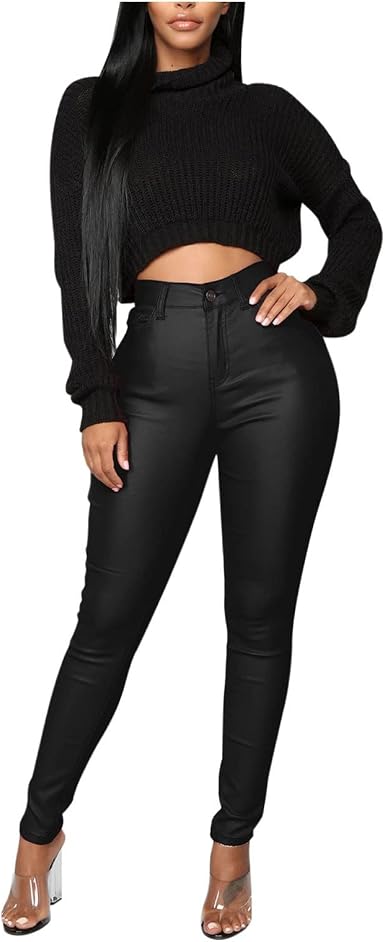 Leather Pants Streetwear 