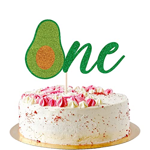 Arokippry First Birthday Cake Toppers, One Avocado Birthday Party, Avocado Decorations, Boy Girl 1St Birthday Fiesta Party Supplies. #TOP8