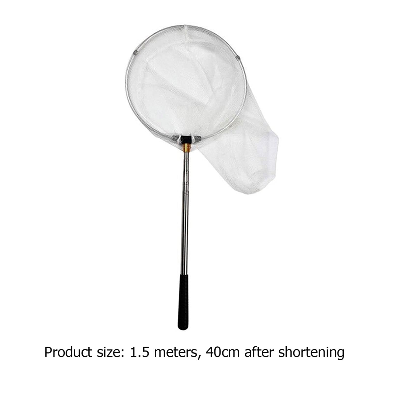 Epuisette Pêche Pliable Net Télescopique Insectie Mesh Portable Poignée en Acier Inoxydable Poignée Enfants Outdoor Activité Net Pôle for Insectes Fishing Rod Accessories