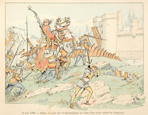 Impression tableaux peinture sur toile Jeanne d'Arc pour une ambiance chambre nordique