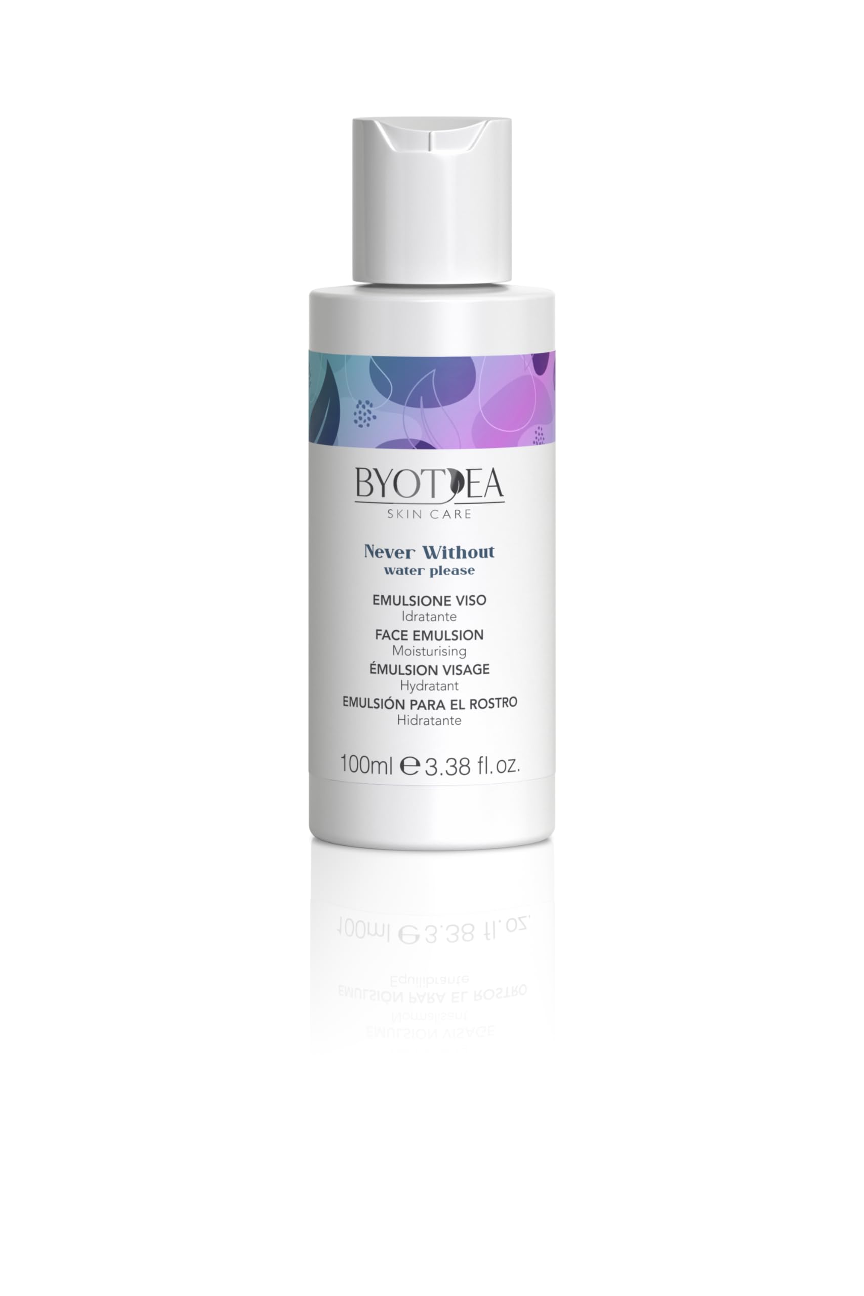 water please Emulsione Viso Idratante 100 ml Byotea, white, 1 ml (Pack of 1)