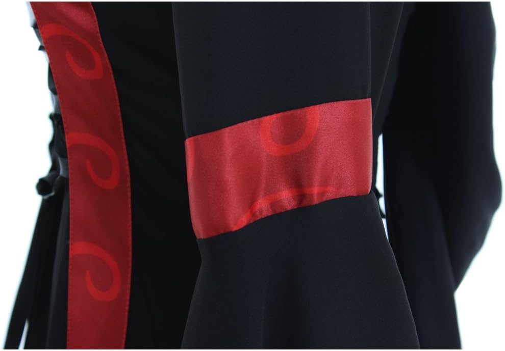 CosplayDiy Women's Gothic Victorian Witch Vampire Dress Medieval Renaissance Hooded Dress Trumpet Sleeves Cosplay Gown Dress - Image 8