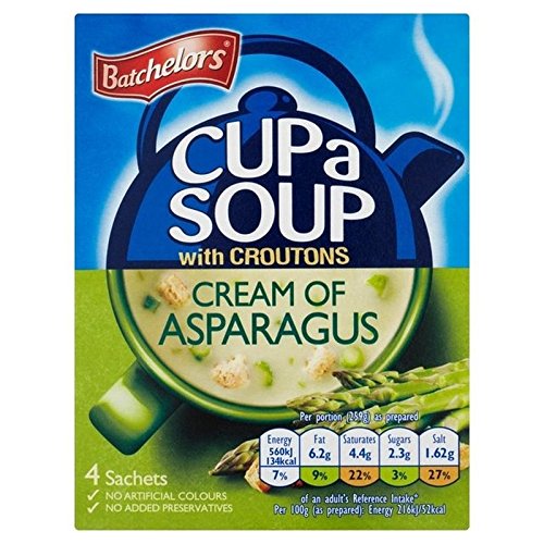 Batchelors Taza De Sopa De Crema De Espárragos 117g (Paquete de 6)
