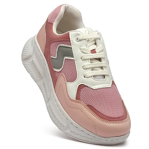 Image of SOLETHREADS Truffle Women Sneaker|Soft Cushioned Insole|Chunky Sole|Lightweight|Comfortable|Stylish|Outdoor|Indoor Party|Anti-Skid|Dynamic Feet Support|Arch Support|Regular Wear|Casual Shoes|Everyday