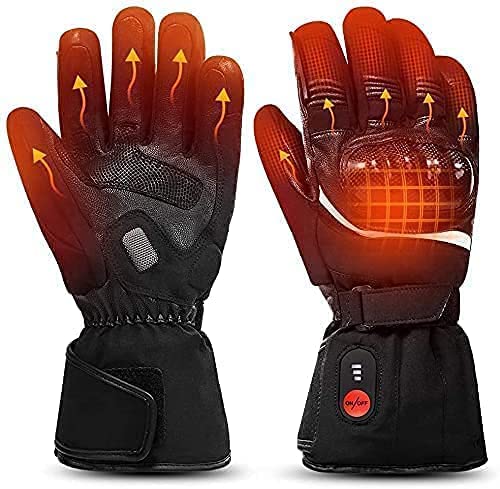 Gants chauffants étanches et rechargeables contre le froid du ski et vélo
