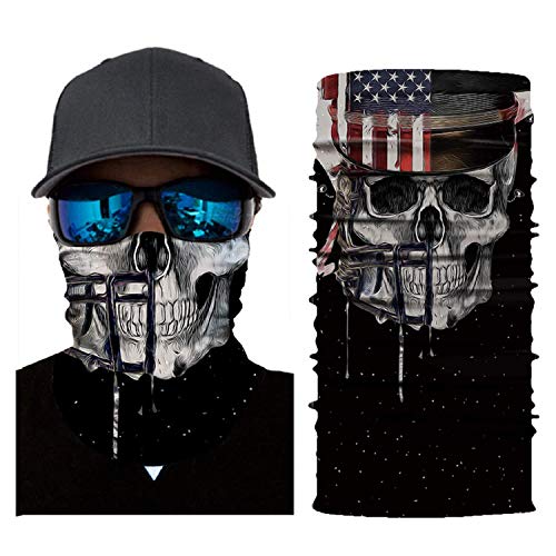 DiaryLook Summer Florescent Reflective Stripe Safety Face Cover Neck Gaiter, Multifunctional Headwear Bandana Face Scarf,C ool Breathable Summer Neck Tube Scarf UV Protection (Gaiters2-3)