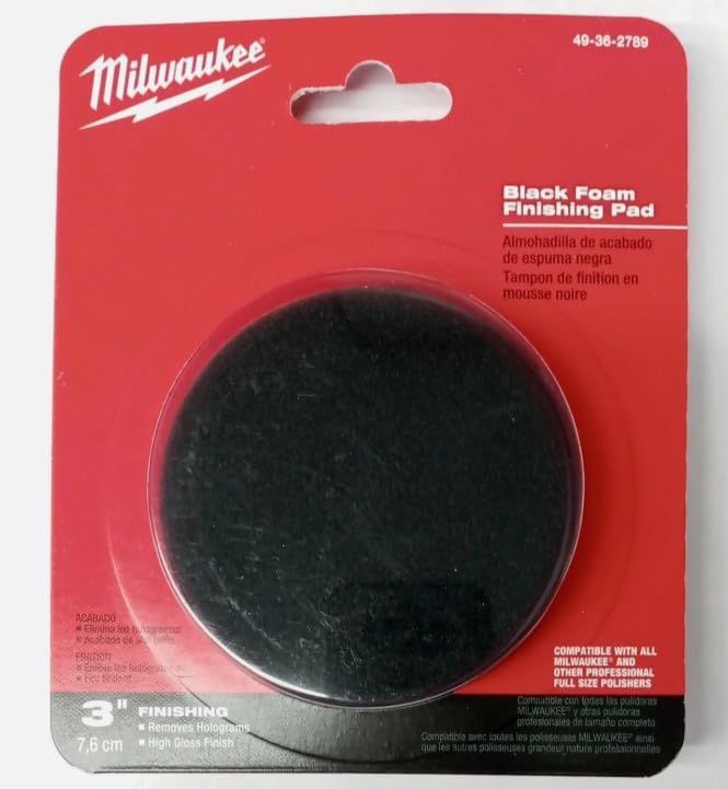 Mousse de finition noire 3 pouces pour éliminer les micro-rayures