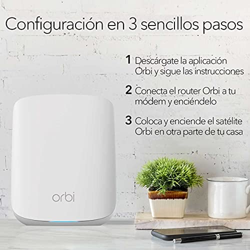 NETGEAR-Orbi-Mesh-WiFi-6-RBK353-Sistema-de-doble-banda-compuesto-por-1-router-y-2-extensores-satelite-Cobertura-de-hasta-300-m-y-mas-de-30-dispositivos-AX1800-hasta-18-Gbps