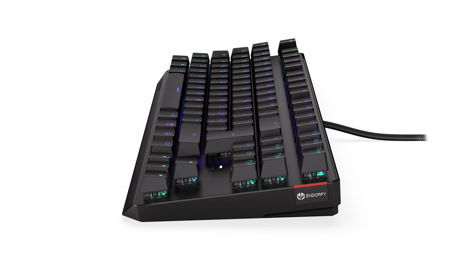 ENDORFY Thock TKL NO Red, przełączniki liniowe Kailh Red, TKL 80% Mechanical Keyboard, Nordic Layout, PBT dualshot Keycaps | EY5B004