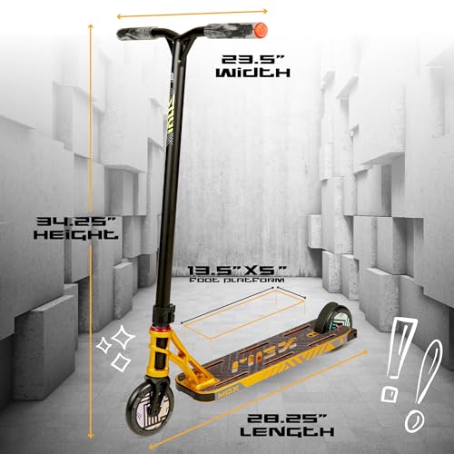 Image of Pro Stunt Scooter for Kids and Teens Ages 8-12 - Lightweight Durable Trick Scooter for Skatepark and Street - Easy Assembly - Madd Gear MG5