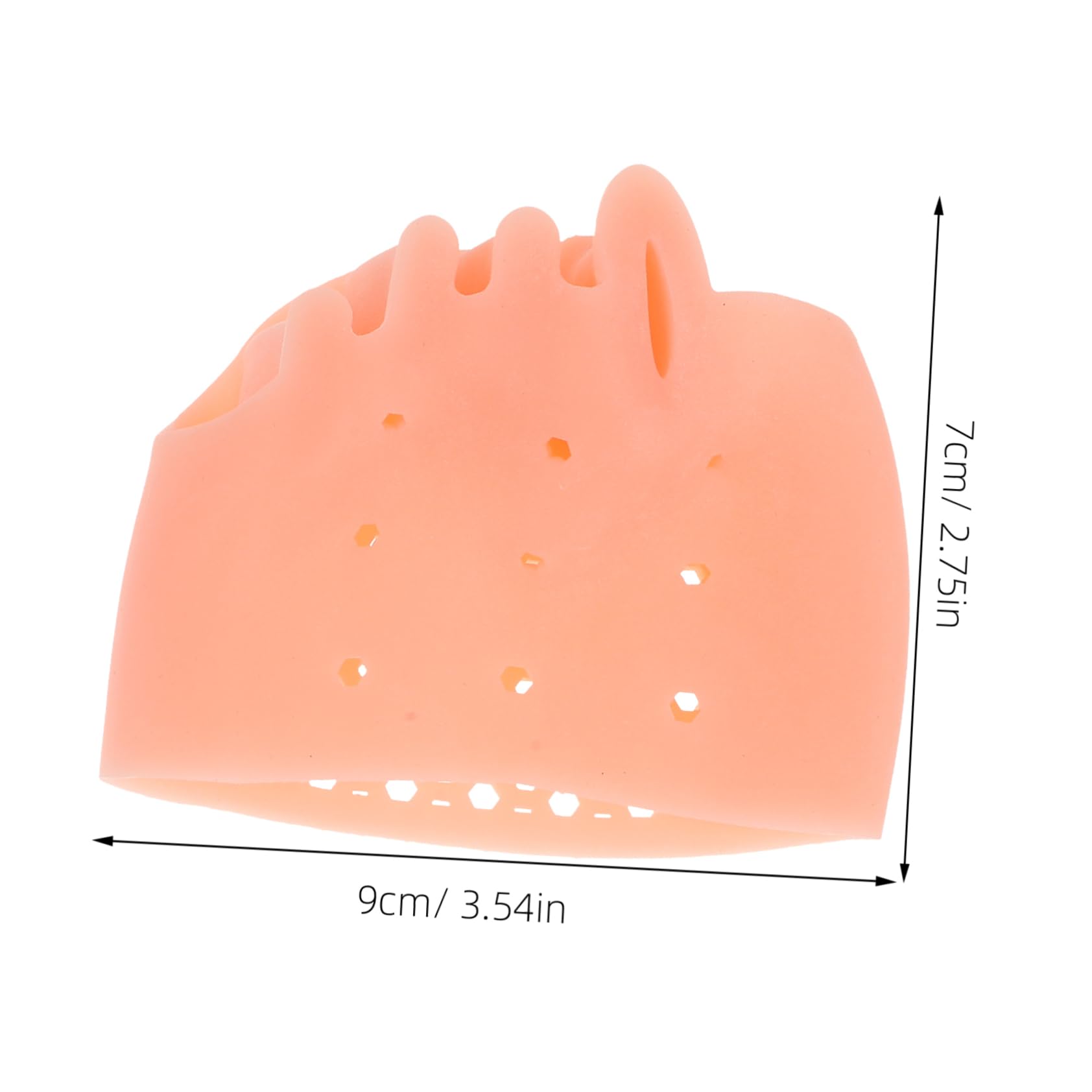 FOMIYES 4 Pairs Silicone Toe Separators For Women Honeycomb Forefoot Pads Toe Cushions For Bunions And Overlapping Toes