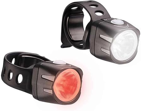 Cygolite Dice 150 Lumen Front and 50 Lumen Rear Bike Light Combo Set, Ultra Compact Design, Low Profile On Handlebar, See and Be Seen, Super Bright, USB Rechargeable | bike-headlight-taillight-combinations