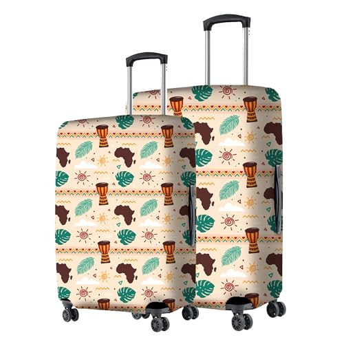 Nasher Miles Polyester Protective Luggage Cover Set of 2 (Small-Medium) - Coastal Melody