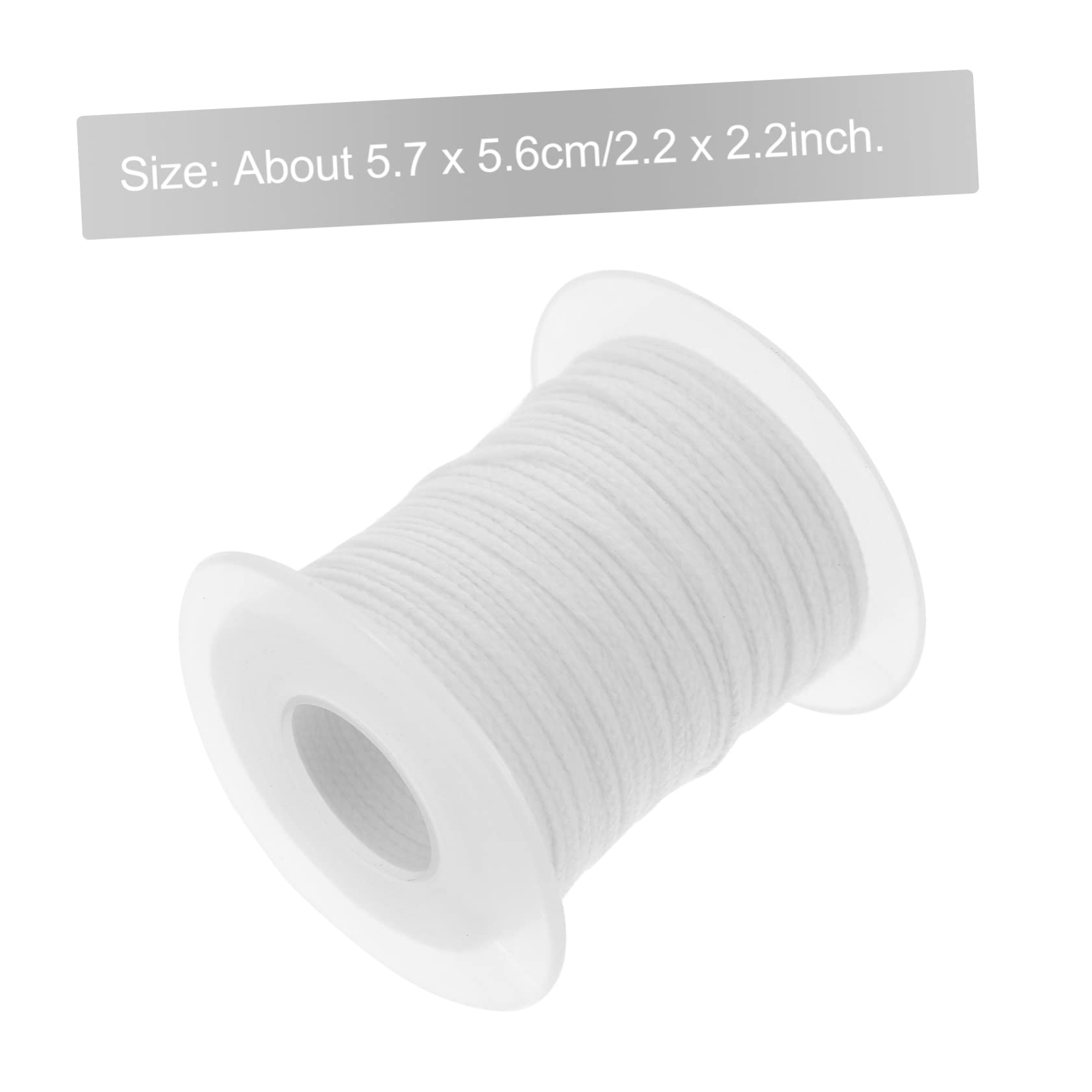 Homoyoyo 1Roll Feet Braided Candle Wicks Spool for Candle Making Versatile Lengths for for Candle Crafting and Wax Projects