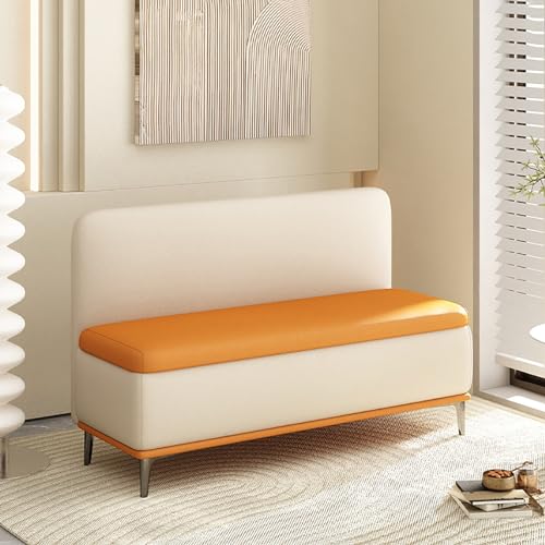 Banc d'entrée avec rangement rembourré pour optimiser et organiser votre espace
