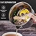 Oil Fat Separator,1000ml Strainer Stainless Steel Oil Filter Soup Separator Strainer Bowl Gravy Oil Fat Separator Pot for Kitchen Cooking